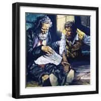 The Count of Monte Cristo-English School-Framed Giclee Print