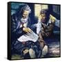 The Count of Monte Cristo-English School-Framed Stretched Canvas