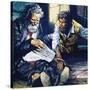 The Count of Monte Cristo-English School-Stretched Canvas