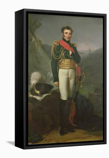 The Count of Suzannet, 1817 (Oil on Canvas)-Jean Baptiste Mauzaisse-Framed Stretched Canvas