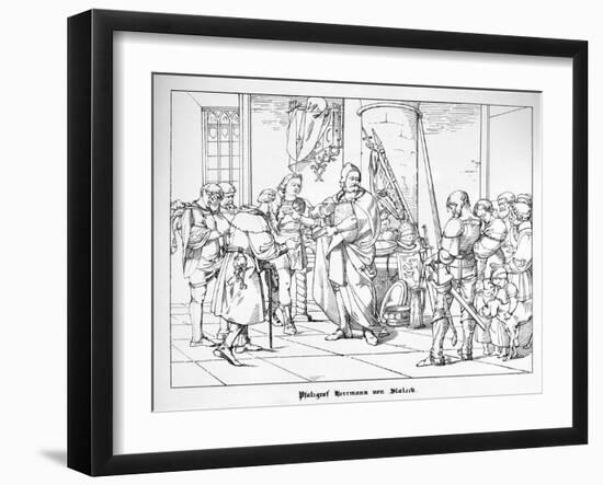 The Count Palatine Herrmann of Staleck-Alfred Rethel-Framed Giclee Print