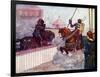 The Count Rode Again and Again at Edward Till His Lance Was Splintered in His Hand, C1270-AS Forrest-Framed Giclee Print