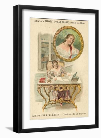 The Countess De La Fayette, French Author-null-Framed Giclee Print