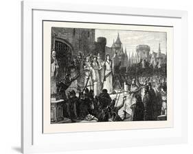 The Countess De Montfort Inciting the People of Rennes to Resist the French King-null-Framed Giclee Print