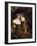 The Countess of Darnley and Her Daughter, Lady Elizabeth Bligh, C.1795 (Oil on Canvas)-John Hoppner-Framed Giclee Print