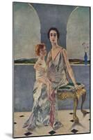 'The Countess of Rocksavage and Her Son', 1922 (1935)-Charles Sims-Mounted Giclee Print