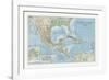 The Countries of the Carribean-The Vintage Collection-Framed Giclee Print