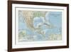 The Countries of the Carribean-The Vintage Collection-Framed Giclee Print