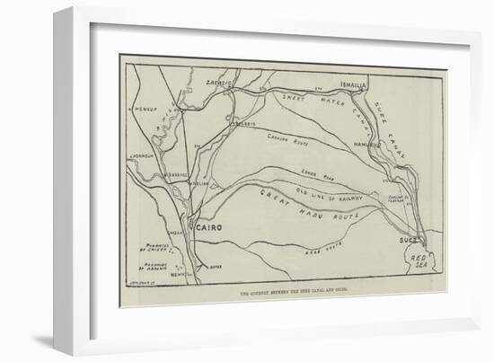 The Country Between the Suez Canal and Cairo-null-Framed Giclee Print