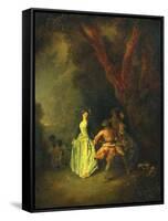 The Country Dance, C.1711-Jean Antoine Watteau-Framed Stretched Canvas