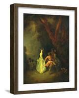 The Country Dance, C.1711-Jean Antoine Watteau-Framed Giclee Print