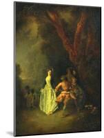 The Country Dance, C.1711-Jean Antoine Watteau-Mounted Giclee Print