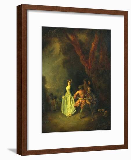 The Country Dance, C.1711-Jean Antoine Watteau-Framed Giclee Print