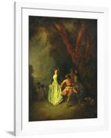 The Country Dance, C.1711-Jean Antoine Watteau-Framed Giclee Print