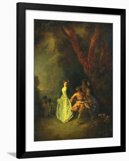 The Country Dance, C.1711-Jean Antoine Watteau-Framed Giclee Print