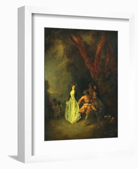 The Country Dance, C.1711-Jean Antoine Watteau-Framed Giclee Print