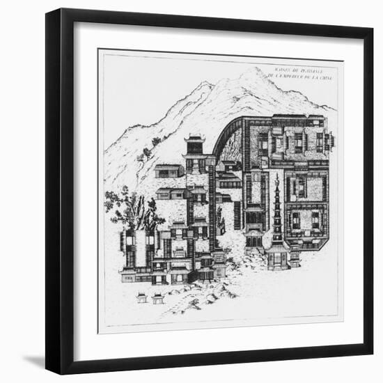 The Country Home of the Emperor of China-null-Framed Giclee Print