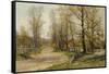 The Country Lane-Hugh Jones-Framed Stretched Canvas