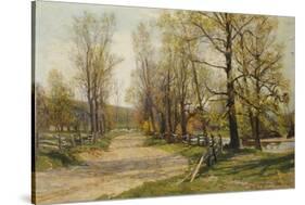 The Country Lane-Hugh Jones-Stretched Canvas