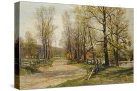 The Country Lane-Hugh Jones-Stretched Canvas