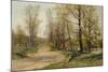 The Country Lane-Hugh Jones-Mounted Giclee Print