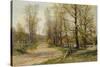 The Country Lane-Hugh Jones-Stretched Canvas