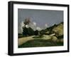 The Country Road, c.1871-Paul Cezanne-Framed Giclee Print