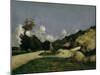 The Country Road, c.1871-Paul Cezanne-Mounted Giclee Print