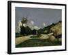 The Country Road, c.1871-Paul Cezanne-Framed Giclee Print
