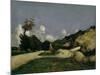 The Country Road, c.1871-Paul Cezanne-Mounted Giclee Print