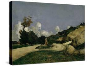 The Country Road, c.1871-Paul Cezanne-Stretched Canvas