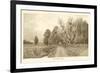 The Country Road in Sepia-C. Harry Eaton-Framed Premium Giclee Print