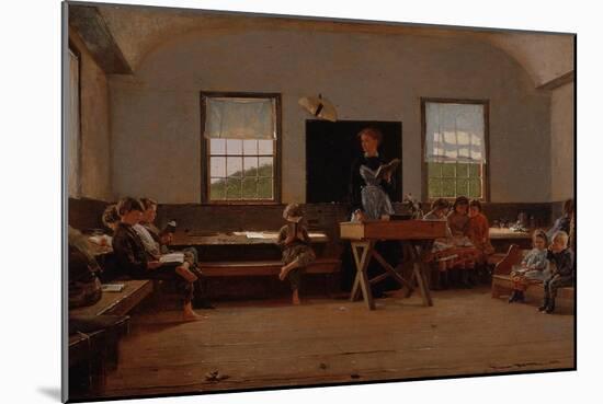 The Country School, 1871-Winslow Homer-Mounted Giclee Print