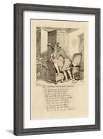 The Country Squire's New Mount, Poem and Illustration, 1808-17-Thomas Rowlandson-Framed Giclee Print