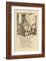 The Country Squire's New Mount, Poem and Illustration, 1808-17-Thomas Rowlandson-Framed Giclee Print