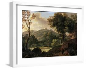 The Countryside around Florence, Italy, Late 18th-Early 19th Century-Francois-xavier Fabre-Framed Giclee Print