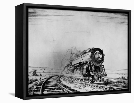 The Countryside-Otto Kuhler-Framed Stretched Canvas