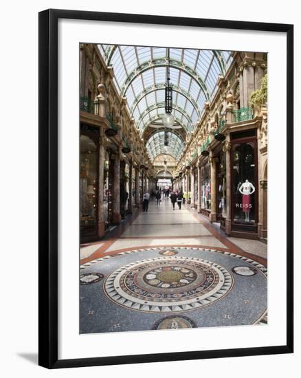 The County Arcade in the Victoria Quarter, Leeds, West Yorkshire, Yorkshire, England, UK, Europe-Mark Sunderland-Framed Photographic Print