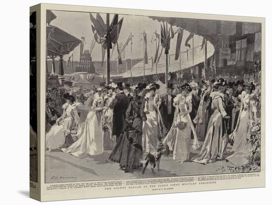 The County Bazaar at the Earl's Court Military Exhibition-Frederic De Haenen-Stretched Canvas