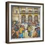 The County-City Building under Siege by Unemployed Demanding Work-Ronald Ginther-Framed Giclee Print