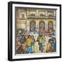 The County-City Building under Siege by Unemployed Demanding Work-Ronald Ginther-Framed Giclee Print