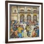 The County-City Building under Siege by Unemployed Demanding Work-Ronald Ginther-Framed Giclee Print