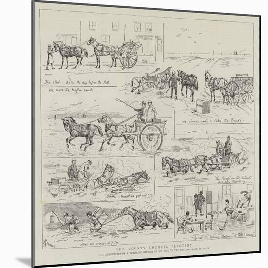 The County Council Election-Alfred Chantrey Corbould-Mounted Giclee Print