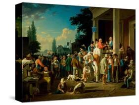 The County Election, 1852-George Caleb Bingham-Stretched Canvas