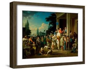 The County Election, 1852-George Caleb Bingham-Framed Giclee Print