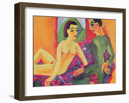 The Couple, 1923-Ernst Ludwig Kirchner-Framed Giclee Print