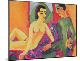The Couple, 1923-Ernst Ludwig Kirchner-Mounted Giclee Print