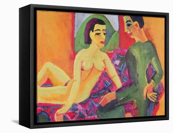 The Couple, 1923-Ernst Ludwig Kirchner-Framed Stretched Canvas