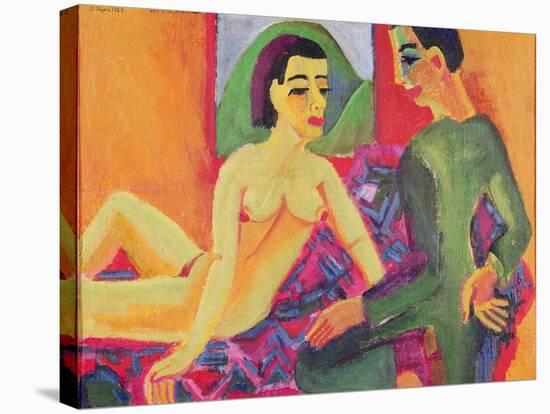 The Couple, 1923-Ernst Ludwig Kirchner-Stretched Canvas