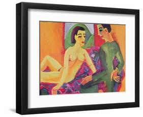 The Couple, 1923-Ernst Ludwig Kirchner-Framed Giclee Print